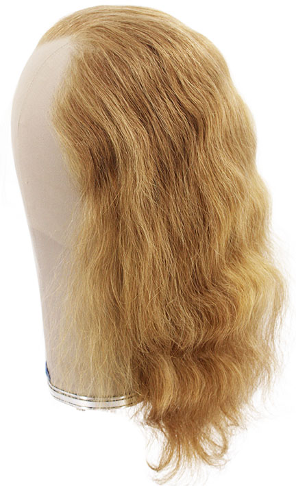 ATB Film Lacefront Woman Wig 100% Handtied  – Euro Hair, 11.8Inch, Medium Bright Blonde & Medium Blonde