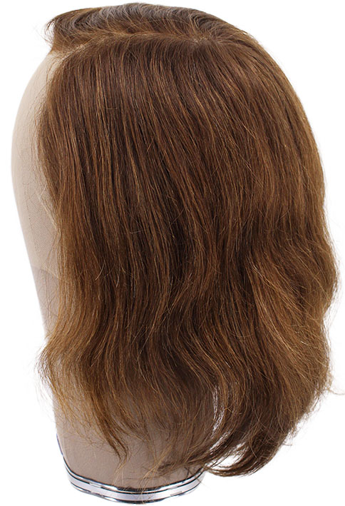ATB Film Lacefront Man Wig 100% handtied – Euro Hair, 7.9-9.8Inch, Medium Blonde & Dark Blonde	