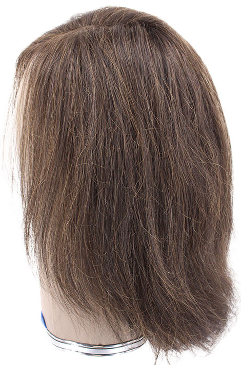 ATB Film Lacefront Man Wig 100% handtied – Euro Hair, 9.8Inch, Dark Brown