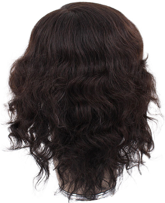 ATB Film Lacefront Man Wig 100% handtied – Euro Hair,7.9-9.8Inch, Dark Brown 