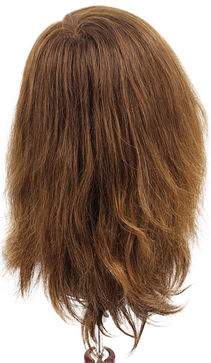 ATB Film Lacefront Woman Wig 100% handtied – Euro Hair, 11.8Inch, Medium Blond & Dark Blond