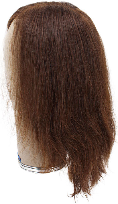 ATB Film Lacefront Woman Wig 100% handtied – Euro Hair, 11.8Inch, Medium Blonde & Dark Blonde