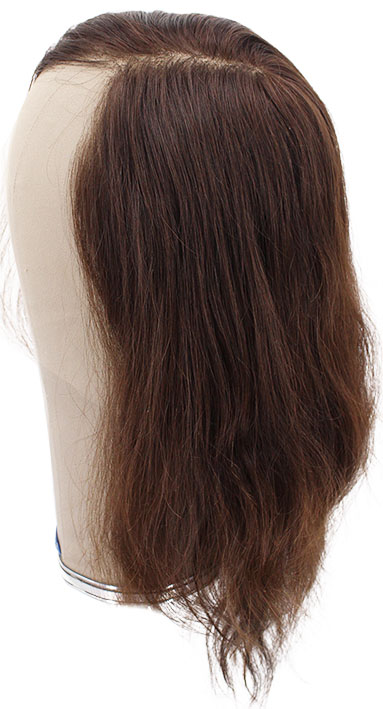 ATB Film Lacefront Woman Wig 100% handtied – Euro Hair, 11.8Inch, Medium Blonde & Dark Blonde