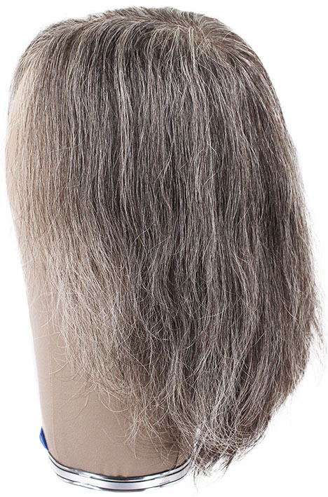 ATB Film Lacefront Man Wig 100% handtied – Euro Hair, 7.9-9Inch, Tritone Grey
