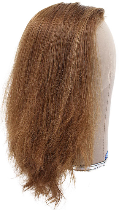 ATB Film Lacefront Woman Wig 100% handtied– Euro Hair, 11.8-13.8Inch,  Medium Blonde & Dark Blonde 