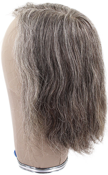 ATB Film Lacefront Man Wig 100% handtied – Euro Hair, 5.9-7.9Inch, Tritone Grey