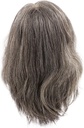 ATB Film Lacefront Woman Wig 100% Handtied  – Euro Hair, 9.8-11.8Inch,Tritone Medium Grey