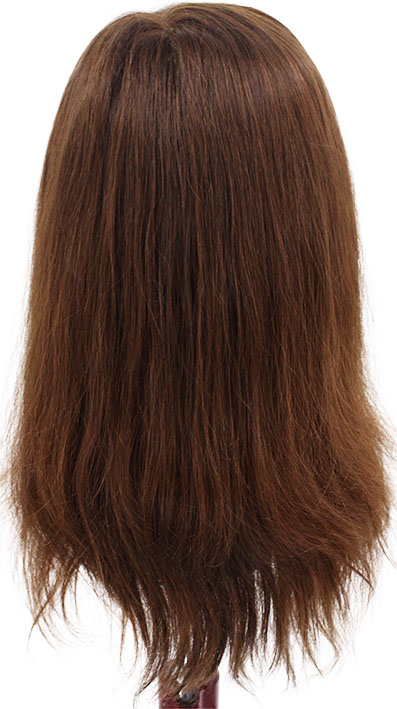 ATB Film Lacefront Woman Wig 100% handtied – 9.8-13.8Inch, Medium Blonde & Dark Blonde