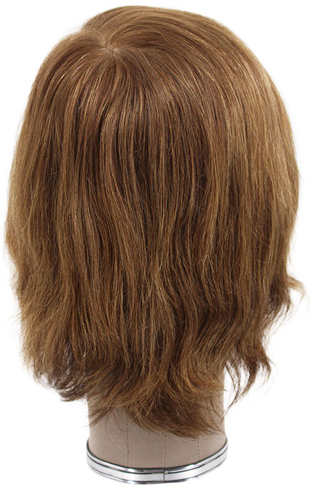 ATB Film Lacefront Man Wig 100% handtied – Euro Hair,5.9-7.9Inch, Medium Blonde & Dark Blonde