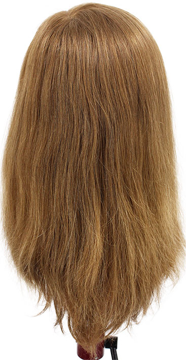 ATB Film Lacefront Woman Wig 100% handtied – Euro Hair, 11.8-13.8Inch, Medium Bright Blonde & Medium Blonde