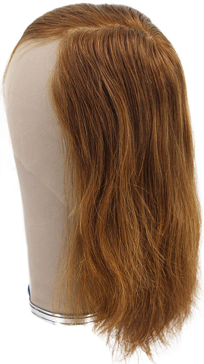 ATB Film Lacefront Woman Wig 100% handtied – Euro Hair, 11.8Inch, Medium Bright Blonde & Medium Blonde