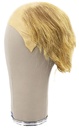Man Wig, 100% Hantied in Silicone, Human Hair 12cm (38gr), color Medium Blonde