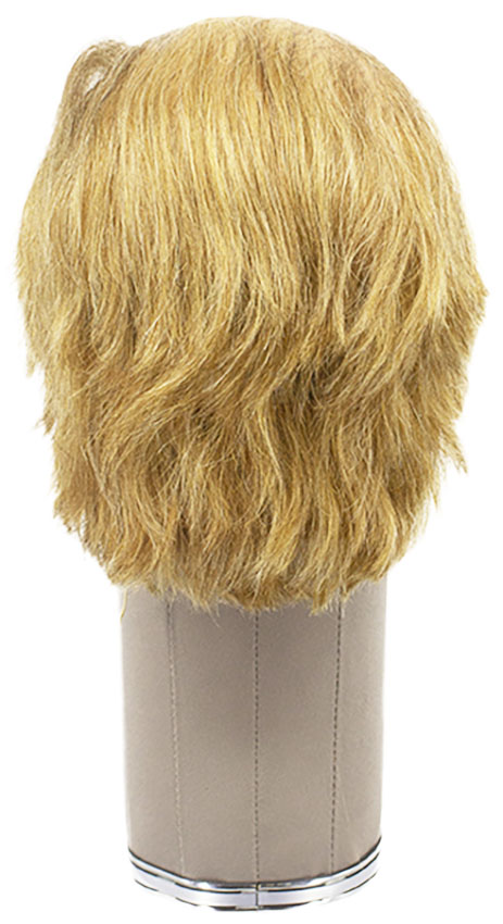Man Wig, 100% Hantied in Silicone, Human Hair 12cm (38gr), color Medium Blonde