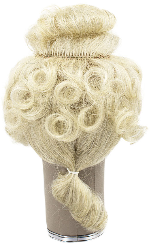 Man Wig, Full wefted with under knotting in Hard front, Yak Hair,Style (136gr), color Light Grey