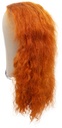 Woman Wig, 100%Hantied in  Hard front with panel wefted , Yak Hair 25cm (278gr), color Custom Orange
