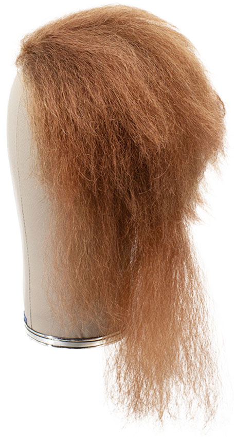 Woman Wig, Full wefted in Hard Front, Yak Hair 14-30cm (136gr), color Red Brown