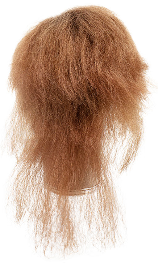 Woman Wig, Full wefted in Hard Front, Yak Hair 14-30cm (136gr), color Red Brown