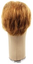 Man Wig, 100% Hantied in Theatre Lace, Human Hair 3-12cm (32gr), color Light Brown