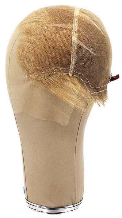 Man Wig, 100% Hantied in Theatre Lace, Human Hair 3-12cm (32gr), color Light Brown