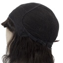 Woman Wig, 100% Hantied in Catton Lace, Human Hair 7-20cm (79gr), color Dark Brown