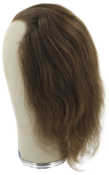 Film Lacefront Wig 100% handtied - European Hair,  7.8-.98inch, Dark Brown