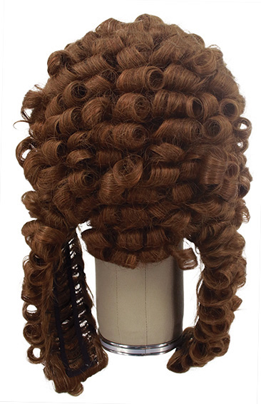 Man Wig, 100% Hantied with 2pcs panel in Theatre lace front, Human Hair (214gr), color Medium Brown