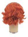Man Wig, Back wefted Front Hantied  in Theatre lace, Synthetic Hair 10-25cm (79gr), color Custom Red