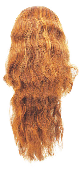Woman Wig, Back wefted Front Hantied in Theatre Lace, Synthetic Hair 50-65cm (184gr), color Light Brown