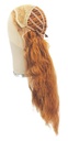Woman Wig, Back wefted Front Hantied in Theatre Lace, Synthetic Hair 50-65cm (184gr), color Light Brown