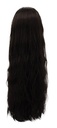 Woman Wig, Back wefted Front Hantied in Theatre Lace, Synthetic Hair 80-90cm (256gr), color Dark Brown