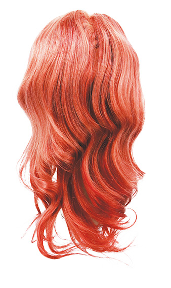 Woman Wig, 100% Hantied in Theatre China Lace, Synthetic Hair 48cm (113gr), color Blond