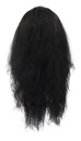 Woman Wig, Back wefted Front Hantied in Theatre China Lace, Synthetic Hair 40-50cm (130gr), color Black