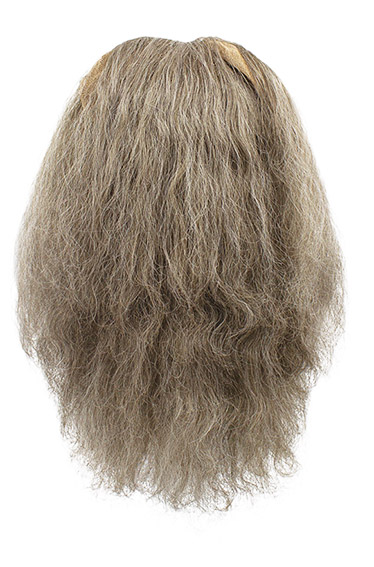 Woman Wig, 100% Hantied in Theatre China Lace, Synthetic Hair 38-42cm (141gr), color Grey