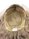 Woman Wig, 100% Hantied in Theatre China Lace, Synthetic Hair 38-42cm (141gr), color Grey