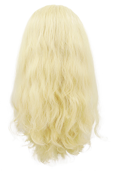 Woman Wig, Back wefted front hantied in Theatre lace front, Synthetic Hair, 48-55cm (166gr), color Light Blonde