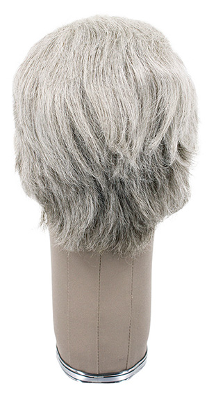 Man Wig, 100% Hantied in Theatre Lace, Synthetic Hair 5cm (40gr), color Grey