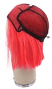 Woman Wig, 100% Hantied in Hard front, Synthetic Hair 10-31cm (106gr), color Custom Red