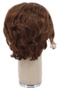 Man Wig, 100% Hantied in Theatre Lace front, Synthetic Hair 4-15cm (57gr), color Red Brown