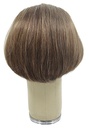 Woman Wig, Back Wefted front hantied in Theatre lace front, Synthetic Hair 10-22cm (87gr), color Brown Grey