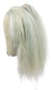 Woman Wig, 100% Hantied in Theatre Lace, Yak Hair 40-50cm (363gr), color Custom Blue