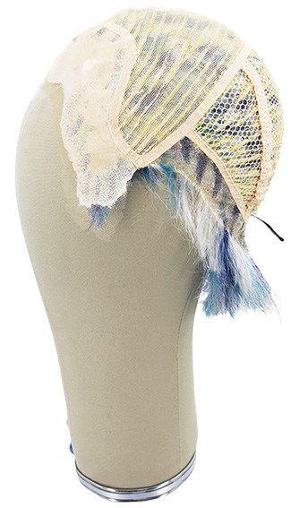 Man Wig, Back wefted front hantied in film lace front with silicone in the front, Yak Hair 7-15cm (87gr), color Corneta