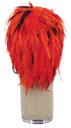 Chicken Feather Wig, Handmade, (29gr) style, color Orange