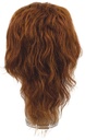 Man Wig, 100% Hantied in Theatre Lace, Human Hair 9-26cm (38gr), color Brown