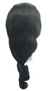 Woman Wig, Back wefted front hantied in Theatre Lace front, Synthetic Hair (180gr),style, color Black