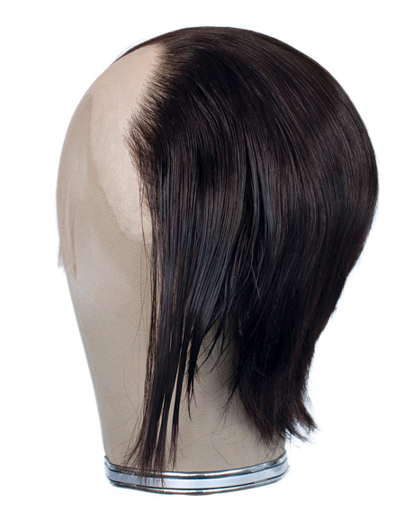 ATB GUNDUL Silicone Bald Wig, Indian Hair, 6 (15cm), ATB-36 light brown grey