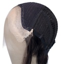 ATB GUNDUL Silicone Bald Wig, Indian Hair, 6 (15cm), ATB-36 light brown grey