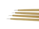ATB Knotting Needle-Set Asia for Lace, with Bamboo Holder, Length 3.9inch / 10cm
