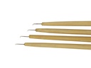 ATB Knotting Needle-Set Asia for Lace, with Bamboo Holder, Length 6.7inch/17cm.