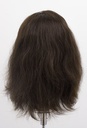 Woman Wig, Back wefted Front Hantied in Hard Front, Human Hair 11-26cm (132gr), color Dark Brown