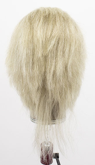 Woman Wig, Back wefted Front Hantied in Cotton lace front, Yak Hair 17-29cm (136gr), color Grey